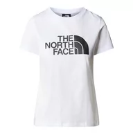 Koszulki sportowe damskie - Koszulka The North Face Easy 0A87N6FN41 - biała - miniaturka - grafika 1
