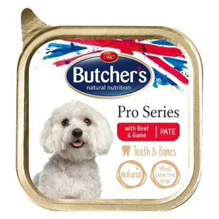 Butcher's ProSeries Dog Teeth&Bones pasztet 12x150g Wołowina z sarną - Mokra karma dla psów Butcher's ProSeries Dog Teeth&Bones pasztet 12x150g Wołowina z sarną - Mokra karma dla psów - miniaturka - grafika 1