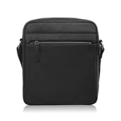 Torby męskie - LISTONOSZKA MĘSKA SKÓRZANA NA RAMIĘ TORBA MĘSKA W KOLORZE CZARNYM PAOLO PERUZZI AL-20-BL - miniaturka - grafika 1