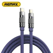Kable USB - KABEL REMAX WEFON SERIES 100W ZINC ALLOY USB-C/USB-C RC-C055 PURPLE - miniaturka - grafika 1
