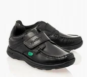 Buty dla chłopców - Kickers Półbuty Chłopięce Czarne Skórzane 27 Ż3K - miniaturka - grafika 1