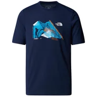 Koszulki sportowe męskie - Koszulka męska The North Face M Backpacking Ss Tee-Graphic Rozmiar: M / Kolor: ciemnoniebieski - miniaturka - grafika 1