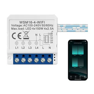 Inteligentny przełącznik dopuszkowy Wi-Fi Avatto WSM16-W4 TUYA - Systemy inteligentnych domów - miniaturka - grafika 1