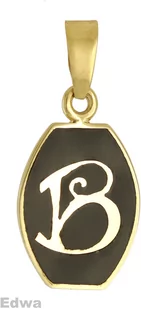 Zawieszka złota literka b pr.585 - Wisiorki - miniaturka - grafika 1