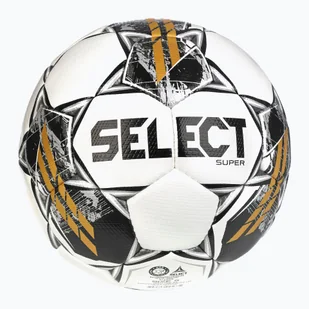 Piłka do piłki nożnej SELECT Super v23 white/grey rozmiar 5 - Piłka nożna - miniaturka - grafika 1