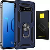 Etui i futerały do telefonów - ETUI PANCERNE SPACECASE RING NX UCHWYT MAGNETYCZNY RING CASE OBUDOWA PLECKI GALAXY S10+ NIEBIESKI - miniaturka - grafika 1