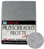 Prześcieradła - PRZEŚCIERADŁO FROTTE Z GUMKĄ 220X200 jasny szary - miniaturka - grafika 1