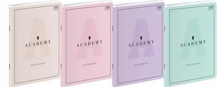 Inter-druk Zeszyt A5/60K linia Academy Pastel (10szt) - - Zeszyty szkolne - miniaturka - grafika 1