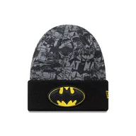 Czapki i chusty sportowe męskie - Czapka zimowa dziecięca New Era Batman Youth DC Black Cuff Knit Beanie - 60691137 - miniaturka - grafika 1