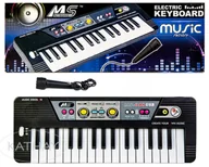 Instrumenty muzyczne dla dzieci - Duże organki, pianinko, keyboard z mikrofonem, 37 klawiszy - miniaturka - grafika 1