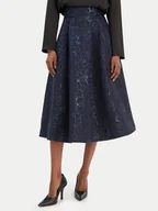 Spódnice - Rinascimento Spódnica trapezowa CFC0126542003 Granatowy Regular Fit - miniaturka - grafika 1