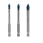 Wiertła - Bosch zestaw wierteł do płytek ceramicznych Expert HEX-9 HardCeramic (5, 6, 8 mm) 3 elementy 2608900595 - miniaturka - grafika 1