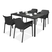 Meble ogrodowe - Nardi NET/CUBE 140 4+1 Antracite - miniaturka - grafika 1