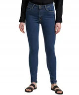 Spodnie damskie - Jeansy Lee Foreverfit 112145053 L32SOVWD Clean Riley damskie niebieskie W 3 - miniaturka - grafika 1
