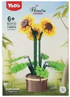 Klocki - Klocki konstrukcyjne Kwiaty 730 elementów - klocki - miniaturka - grafika 1