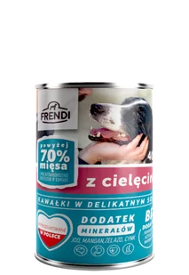 Frendi kawałki w delikatnym sosie z cielęciną 400g - Mokra karma dla kotów - miniaturka - grafika 1