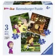 Puzzle - Ravensburger Puzzle 3w1 Masza i Miś 070275 - miniaturka - grafika 1