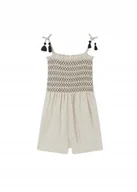 Kombinezony dla dzieci - MAYORAL KOMBINEZON DZIEWCZĘCY BEŻOWY NA RAMIĄCZKACH 152 I1A - miniaturka - grafika 1