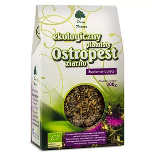 Dary Natury Ostropest plamisty ziarno Bio 200g suplement diety - - Przyprawy i zioła sypkie - miniaturka - grafika 1