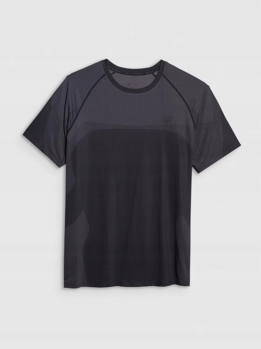 4F KOSZULKA MĘSKA TRENINGOWA SZYBKOSCHNĄCA FNK M1457 CZARNY ALLOVER XL