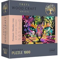 Puzzle - Trefl Puzzle drewniane 1000 Kolorowy kot - miniaturka - grafika 1