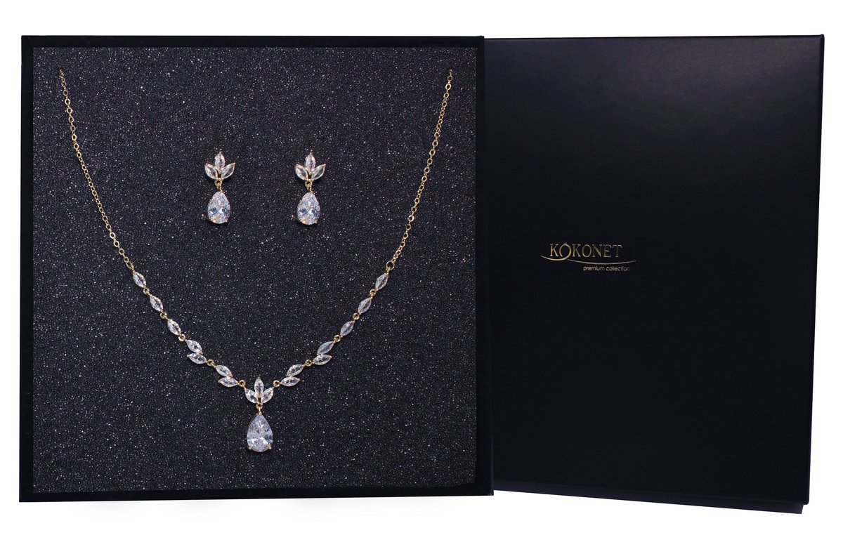 Komplet ślubny EVA gold