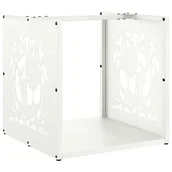 Akcesoria kominkowe - Elior Stojak na drewno opałowe biały S9-Z91 - miniaturka - grafika 1