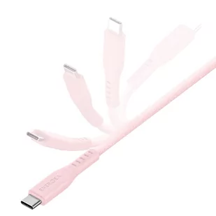 ENERGEA kabel Flow USB-C - Lightning C94 MFI 1.5m różowy/pink 60W 3A PD Fast Charge - Kable - miniaturka - grafika 2