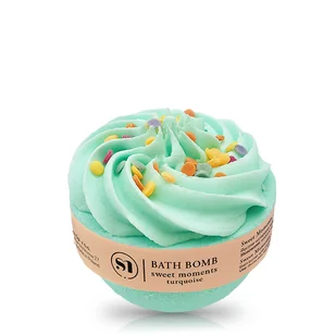 Stara Mydlarnia Sweet Moments Turquoise Kula Do Kąpieli 140g - Kosmetyki do kąpieli - miniaturka - grafika 1