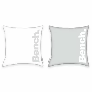 Bench Poszewka na poduszkę szaro-biały, 50 x 50 cm - Poszewki na poduszki - miniaturka - grafika 1