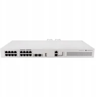 Switche - MikroTik Cloud Router Switch 418-8P-8G-2S+RM with RouterOS L5, racmount case MikroTik CRS418-8P-8G-2S+RM - miniaturka - grafika 1