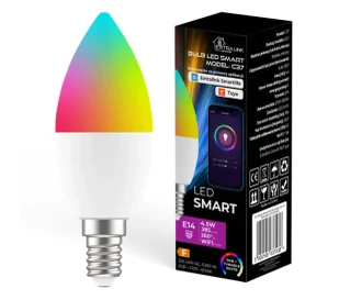 Extralink C37 E14 385lm 4,5W RGB 1szt. - Systemy inteligentnych domów - miniaturka - grafika 1