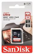 Karty pamięci - SanDisk SDXC Ultra Class 10 64GB Class 10 (SDSDUNB-064G-GN3IN) - miniaturka - grafika 1