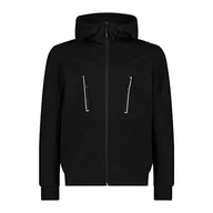 Kurtki męskie - CMP męska kurtka z kapturem, czarna, 48 - miniaturka - grafika 1