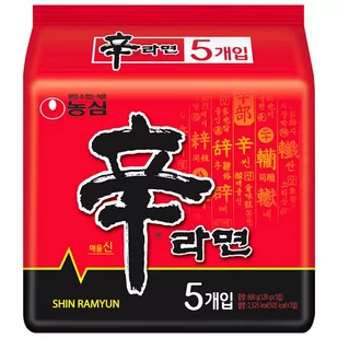Nongshim Oryginalna zupa Shin Ramyun, bardzo ostra 5 x 120g - Nongshim 1446-uniw - Kuchnie świata - miniaturka - grafika 1