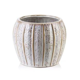 Osłonka YVONNE 17x17x14 cm Jasnoniebieska Ceramika - Donice - miniaturka - grafika 1