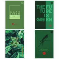 Notesy i bloczki - Blok notatnik A5/80K kratka Think Green (4szt) - Ziemia Obiecana - miniaturka - grafika 1