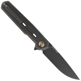 Nóż składany WE Knife Navo Bronze / Black Titanium, Black Stonewashed CPM 20CV by Ostap Hel (WE22026-3) - Noże - miniaturka - grafika 3
