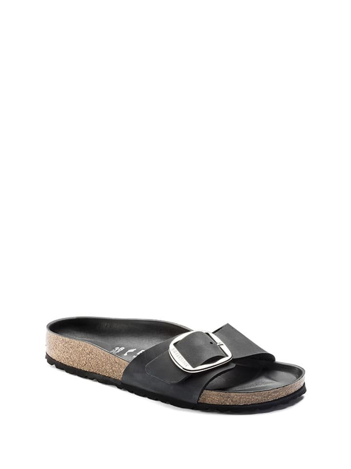 Birkenstock Skórzane klapki w kolorze czarnym