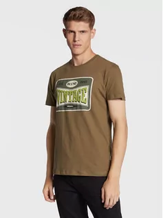 Koszulki i topy damskie - Blend T-Shirt 20714545 Zielony Regular Fit - grafika 1
