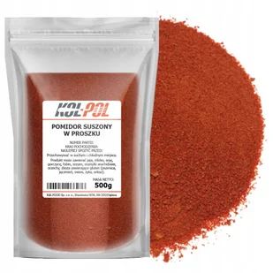 PROSZEK POMIDOROWY 500g Pomidory mielone naturalne w proszku jakość Kol-Pol - Przyprawy i zioła sypkie - miniaturka - grafika 1