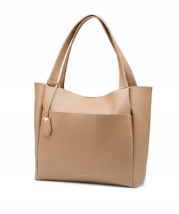 Torebka Damska Shopper Duża Mieści Na Ramię A4 PUCCINI Beżowa BML030D-2 - Torebki damskie - miniaturka - grafika 1