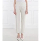 Spodnie damskie - BOSS BLACK Spodnie Takareni | Regular Fit | z dodatkiem jedwabiu - miniaturka - grafika 1