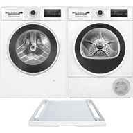 Zestawy AGD - Zestaw AGD Bosch Serie 4 Pralka WAN2823GPL 8kg + Suszarka WTH8529GPL 8kg + Łącznik WTZ27400 - miniaturka - grafika 1