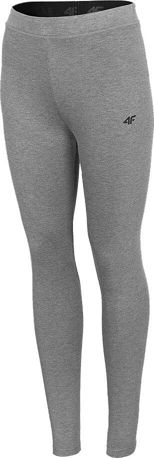Legginsy damskie 4F średni szary melanż H4L21 LEG010 24M-XS
