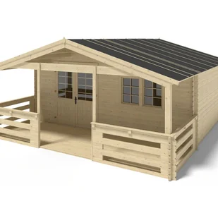 Domek ogrodowy ALTANKA - 6x5 m z tarasem 6x2m - 42 m2, drewniany, 1szt. - Altany ogrodowe Domek ogrodowy ALTANKA - 6x5 m z tarasem 6x2m - 42 m2, drewniany, 1szt. - Altany ogrodowe - miniaturka - grafika 1