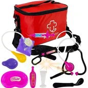 Zabawy w naśladowanie dorosłych - Zestaw MAŁEGO DOKTORA Lekarza w Torbie z Akcesoriami Stetoskop W WALIZCE - miniaturka - grafika 1