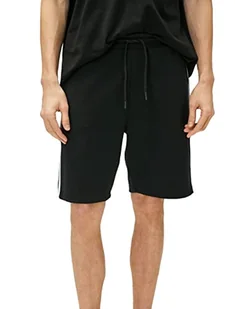 Koton Męskie szorty w paski ze ściągaczem, kieszeń, krój slim fit, czarny (999), XL - Spodenki damskie - miniaturka - grafika 1