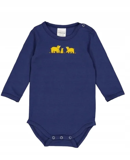 FRED'S WORLD BY GREEN COTTON GRANATOWE BODY DŁUGI RĘKAW 56 J5A