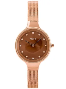Zegarek ZEGAREK DAMSKI PACIFIC 6009 (zy596d) - rosegold - Zegarki damskie - miniaturka - grafika 1